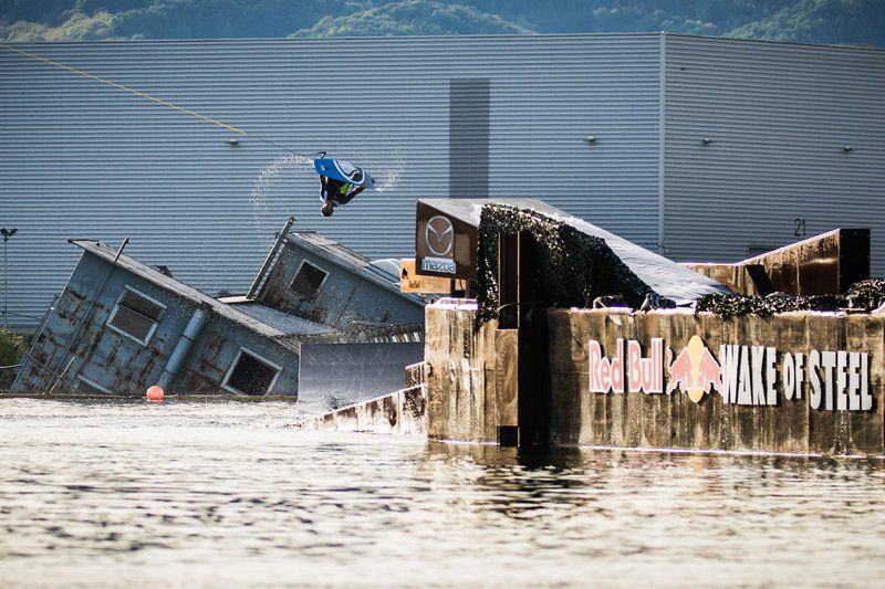Daniel Grant performing at the Red Bull Wake of Steel 2016 in Linz, Austria.