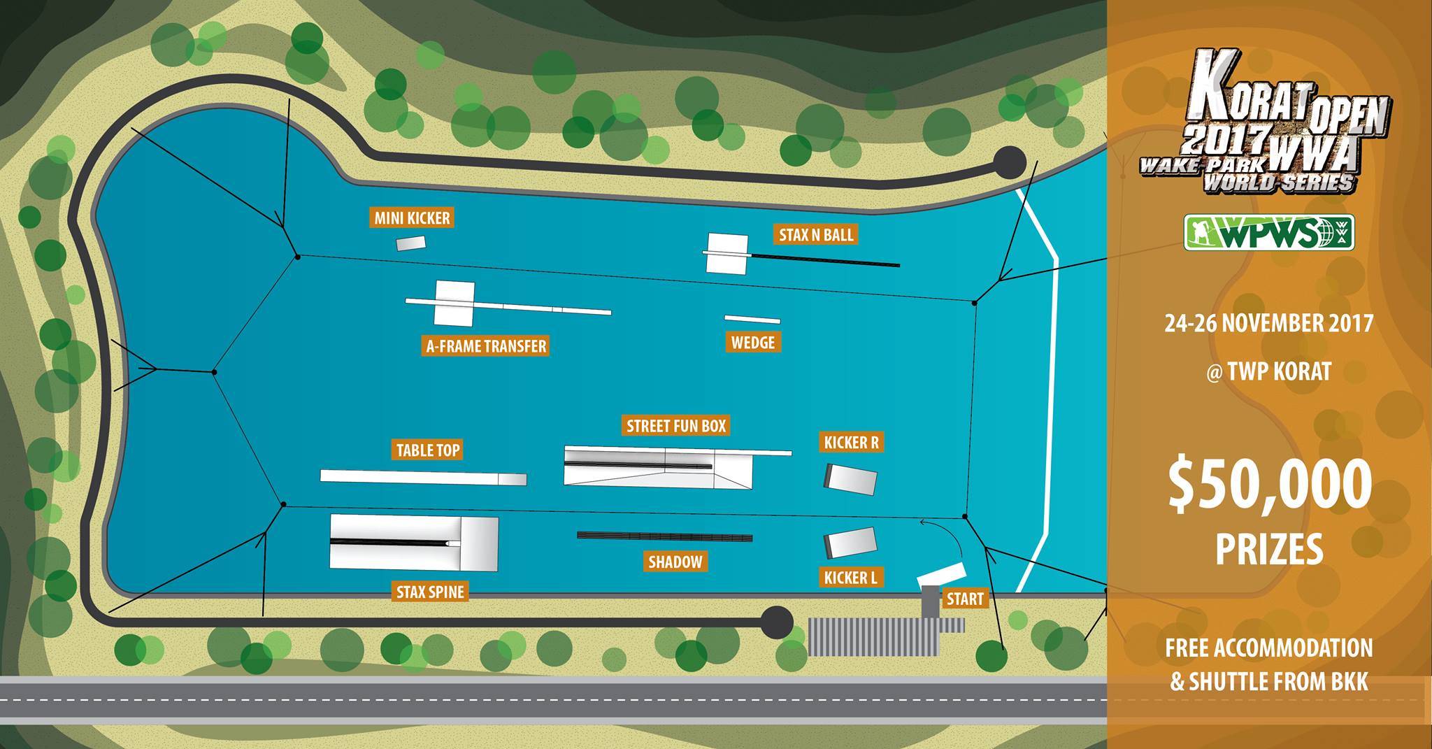 the korat open 2017 setup